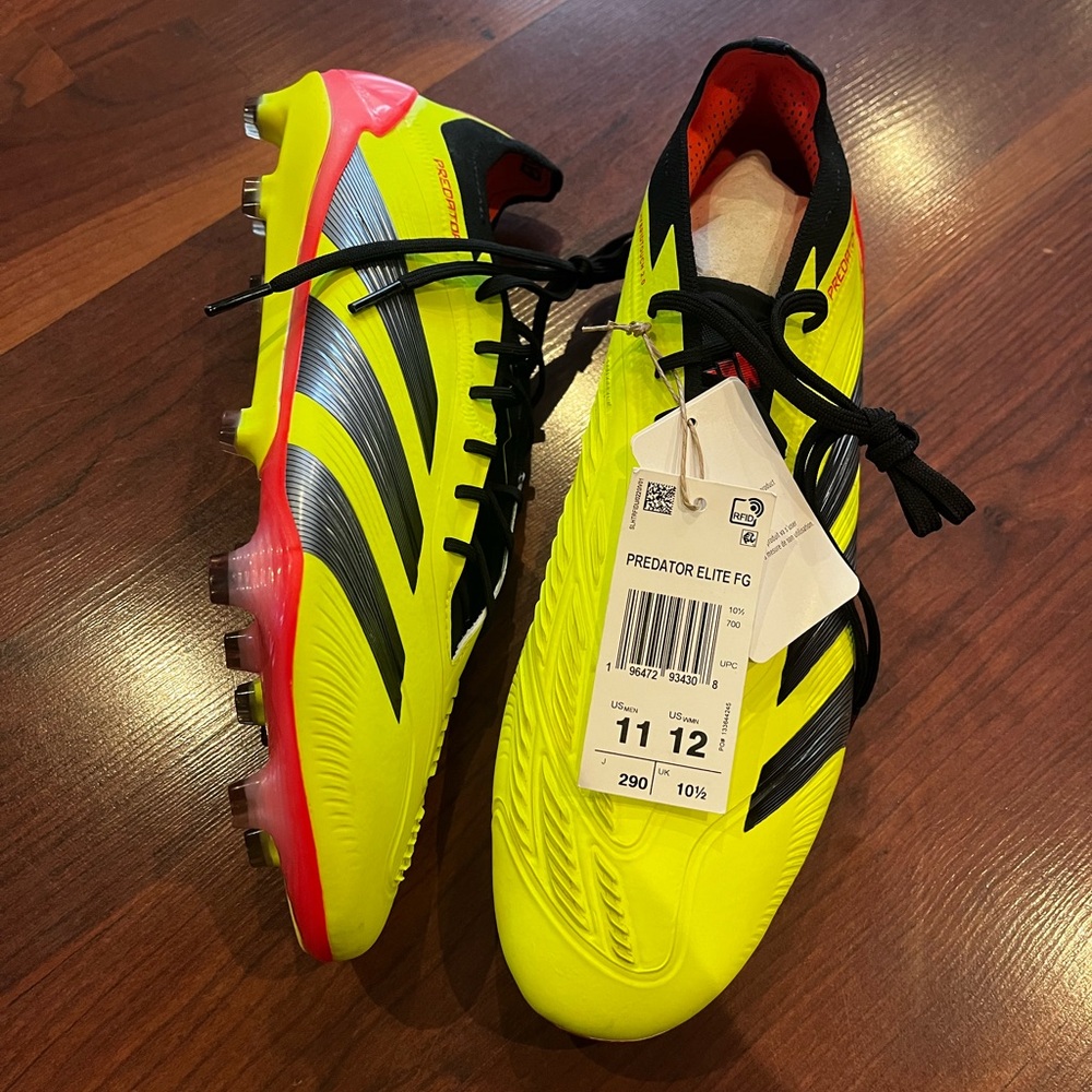 NWT Adidas Predator Elite Soccer Cleats Size US 11 Men’s (12 Women’s)